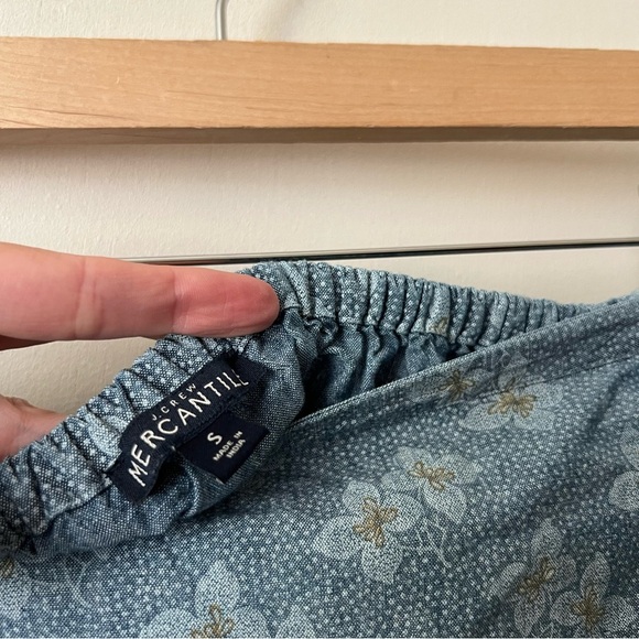 J.CREW MERCANTILE Blue Floral Wrap Ruffle Skirt - Picture 9 of 9